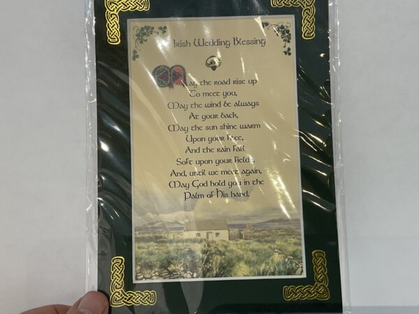 Irish Wedding Bless May the Road 5x7 #79