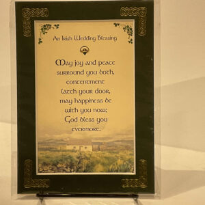 Irish Wedding Bless May Joy 5x7 #78