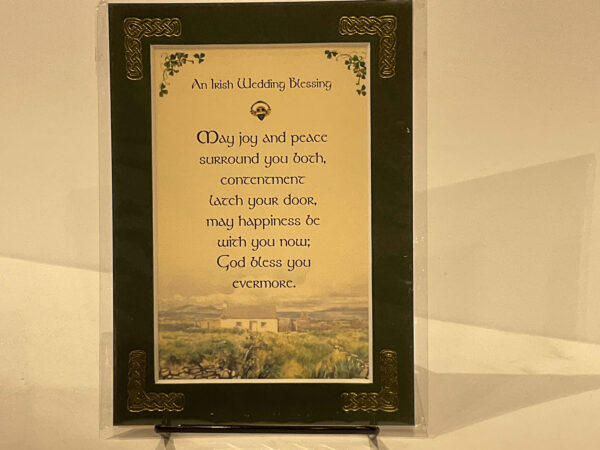 Irish Wedding Bless May Joy 5x7 #78