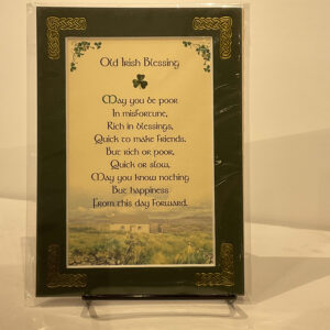 Irish Blessing May You Be Poor 5x7 #61