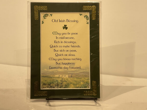 Irish Blessing May You Be Poor 5x7 #61