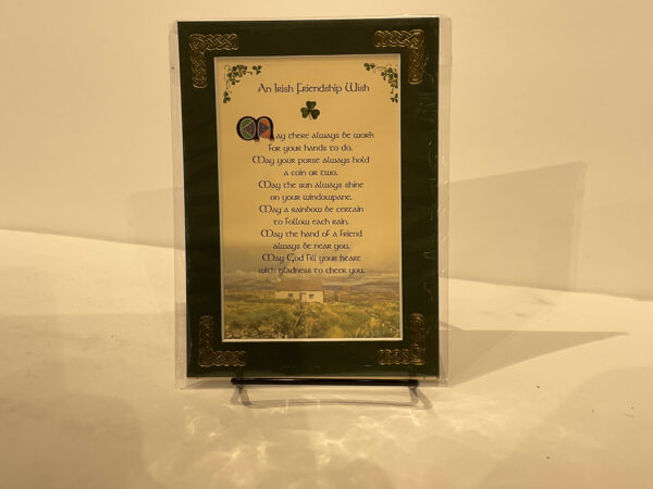 Friend Irish Friendship Wish 5x7 #40