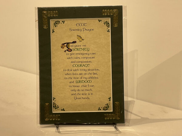 EMT Serenity Prayer 5x7 #29
