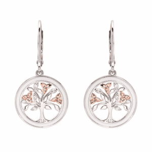Earrings Drop Tree of Life Enamel SE2337