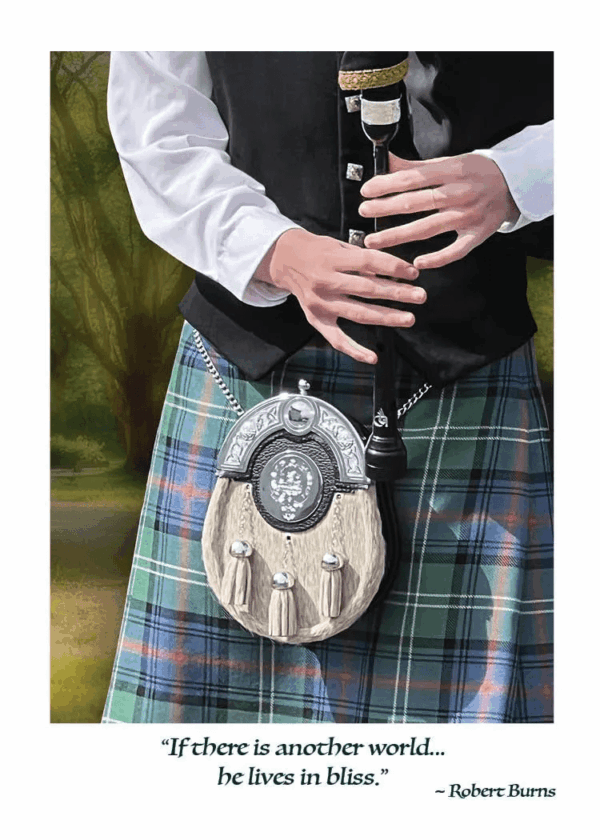 Card Sympathy Bagpiper SW-103