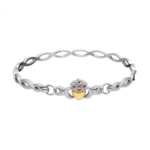 Bangle Clad Gold Heart BB40