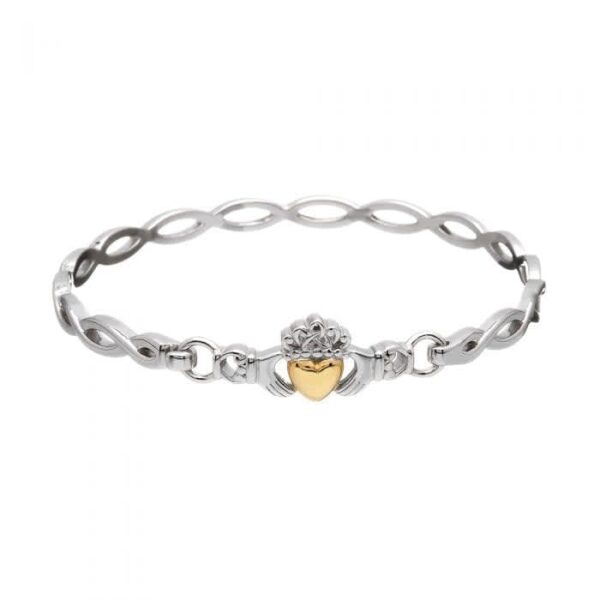 Bangle Clad Gold Heart BB40