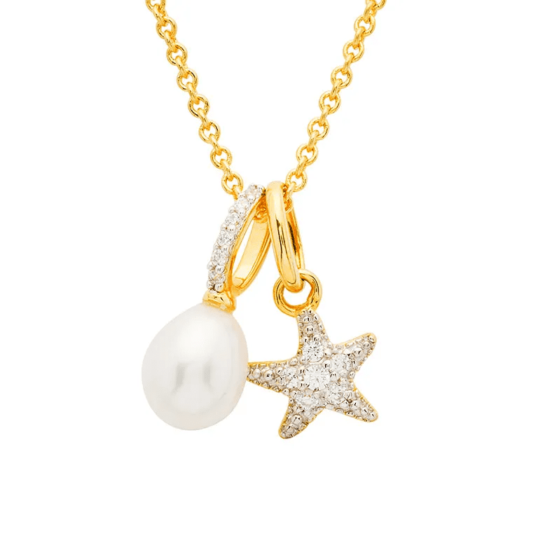 Necklace Star Fish Pearl OC335