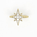 Gold Vermeil Bethlehem Star Ring