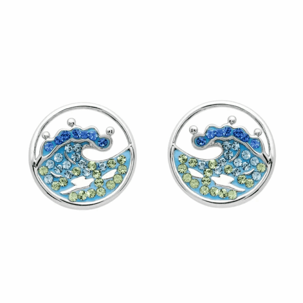 Earrings Stud Wave OC180