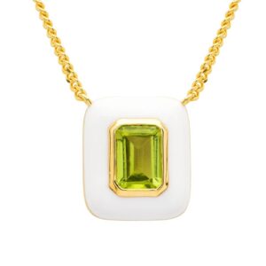Necklace GV Peridot Enamel